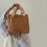 Winter Hand Woven Soft Warm Plush Women's Bag