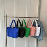 Winter Shoulder Bag Solid Nylon Handbags Casual Tote Bags For Women