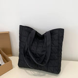 Winter Shoulder Bag Soft Cotton Handbag Casual Tote Bags For Women