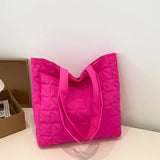Winter Shoulder Bag Soft Cotton Handbag Casual Tote Bags For Women