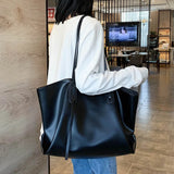 Large-Capacity Women Casual Canvas Shoulder Bag