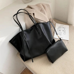 Large-Capacity Women Casual Canvas Shoulder Bag