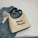 Large Capacity Canvas Shoulder Bags Female Casual Tote Bags College Girls