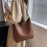 Large Capacity Women Crossbody Pack PU Leather Single Shoulder Bags