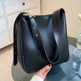 Large Capacity Women Crossbody Pack PU Leather Single Shoulder Bags