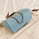 Large Capacity Denim Handbag for Women High Ladies Travel Messenger Bag