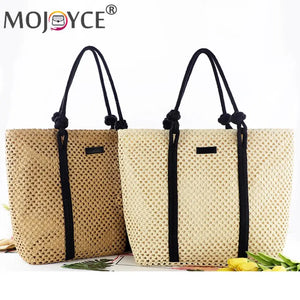 Summer Beach Woven Straw Tote Shoulder Bag Large Capacity Women Handbag