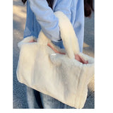 Large Capacity Women Handbag Tote Bag High-Capacity Plush Bag