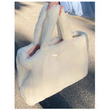 Large Capacity Women Handbag Tote Bag High-Capacity Plush Bag