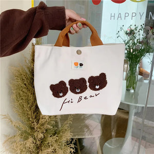 Large Capacity Women Lunch Bento Bag Small Tote Purse Handbags