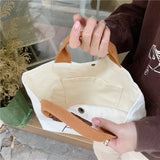 Large Capacity Women Lunch Bento Bag Small Tote Purse Handbags