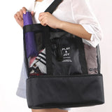 Large Capacity Women Mesh Transparent Bag Double-layer Heat Preservation