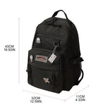 Large Capacity Women Nylon Backpack College School Bookbag Laptop Bag