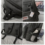 Large Capacity Women Nylon Backpack College School Bookbag Laptop Bag