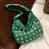 Large Capacity Women Nylon Shoulder Bags Western Style Messenger Bags