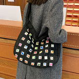 Large Capacity Women Nylon Shoulder Bags Western Style Messenger Bags