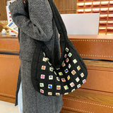Large Capacity Women Nylon Shoulder Bags Western Style Messenger Bags