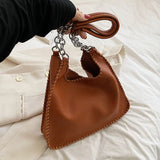 Large Capacity Women PU Leather Shoulder Bags Chains Handbags