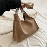 Large Capacity Women PU Leather Shoulder Bags Chains Handbags