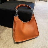 Large Capacity Women PU Leather Shoulder Bags Chains Handbags