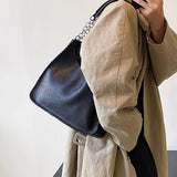 Large Capacity Women PU Leather Shoulder Bags Chains Handbags