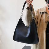 Large Capacity Women PU Leather Shoulder Bags Chains Handbags