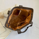 Large Capacity Women Pu Leather Handbags High Ladies Shoulder Travel Bag