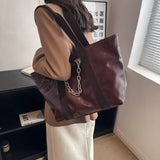 Large Capacity Women Pu Leather Handbags High Ladies Shoulder Travel Bag