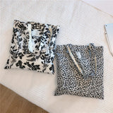 Large Capacity Women Reusable Cloth Shoulder Bag Casual Tote Handbag