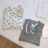 Large Capacity Women Reusable Cloth Shoulder Bag Casual Tote Handbag