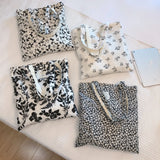 Large Capacity Women Reusable Cloth Shoulder Bag Casual Tote Handbag