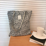 Large Capacity Women Reusable Cloth Shoulder Bag Casual Tote Handbag