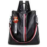 Large Capacity Women School Bags PU Ladies Backpacks