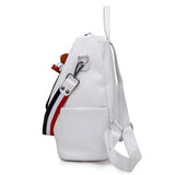 Large Capacity Women School Bags PU Ladies Backpacks