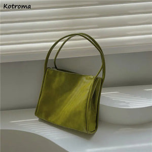 Large Capacity Women Shoulder Bags Soft PU Leather Totes Ladies All-match