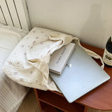 Large Capacity Women Tote Bag High Print Canvas Single Shoulder Bag