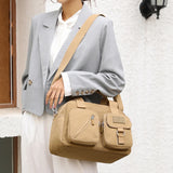 Large Capacity Women Travel Handbag Durable Fabric Shoulder Bag