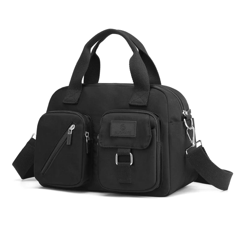 Large Capacity Women Travel Handbag Durable Fabric Shoulder Bag