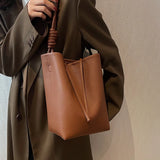 Large Capacity Women's Autumn Winter Shoulder Bags High Bucket Bag Handbags