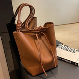 Large Capacity Women's Autumn Winter Shoulder Bags High Bucket Bag Handbags