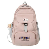 Large Capacity Women's Backpack Plaid School Bag Anti Theft Rucksack