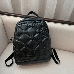 Women's High Down Fabric Backpack for School Girls