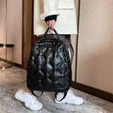 Women's High Down Fabric Backpack for School Girls