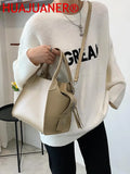 Large Capacity Women's Bucket Shoulder Bag