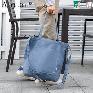 Large Capacity Canvas Shopper Travel Crossbody Shoulder Bag for Women
