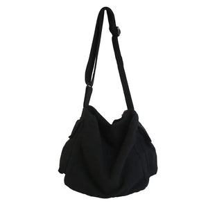 Canvas Shopper Travel Crossbody Shoulder Bags For Women