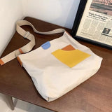 Large Capacity Canvas Handbag Shoulder Bag Casual Women Crossbody Bag
