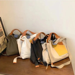 Large Capacity Canvas Handbag Shoulder Bag Casual Women Crossbody Bag