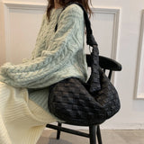 Large Capacity Women's Crossbody Bags Solid Student Shoulder Bag Female Casual H