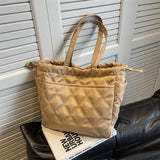 Large Capacity Women's Handbag Tote Bag Autumn Winter Nylon Shoulder Bags